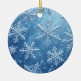 Sneeuwkristallen Keramisch Ornament