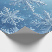 Sneeuwkristallen Verpakkingspapier