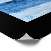 Sneeuwkunst afdrukken poster (Hoek)