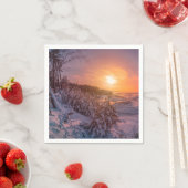 Sneeuwkust zee servet (Insitu)