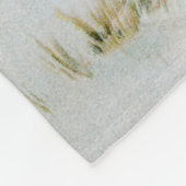  sneeuwlandschap met herten fleece deken (Hoek)