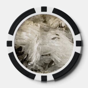 Sneeuwlandschap van kristallen poker chips
