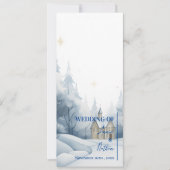 Sneeuwlandschap Winter Wedding Programma (Voorkant)