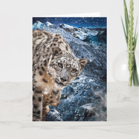 SNEEUWLEOPARD CLOUD WALKER KAART (Voorkant)