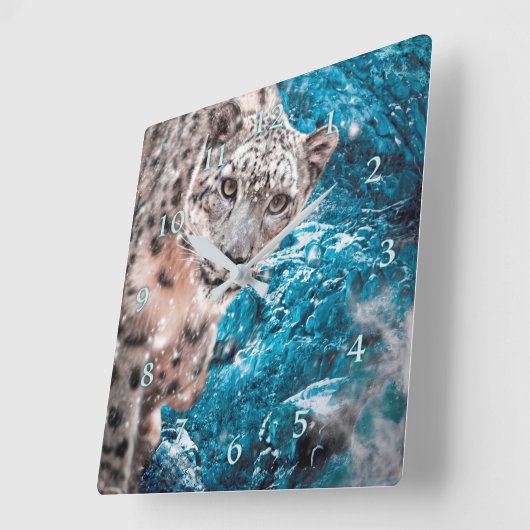 SNEEUWLEOPARD CLOUD WALKER VIERKANTE KLOK (Hoek)