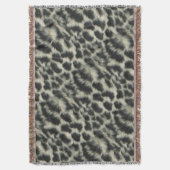 Sneeuwleopard Throw Blanket Deken (Voorkant Verticaal)