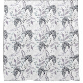 Sneeuwleopard Whimsical Douchegordijn (Voorkant)