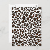 Sneeuwleopardprinter Briefkaart (Voorkant / Achterkant)
