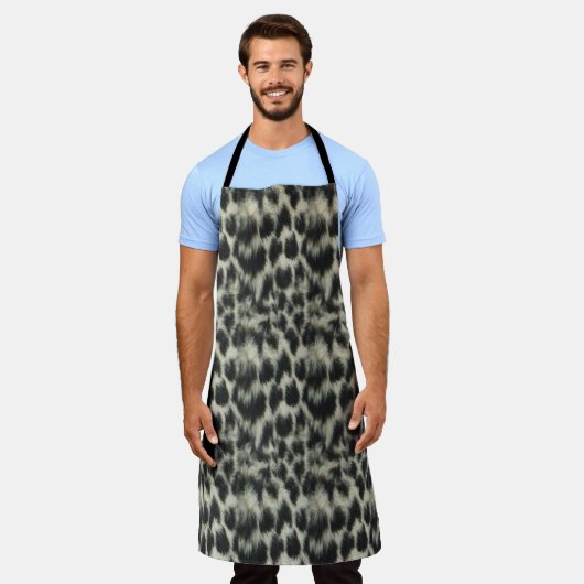 Sneeuwleopardprinter Schort (Gedragen)