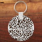 Sneeuwleopardprinter Sleutelhanger (Voorkant)