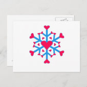 Sneeuwliefde - Briefkaart - horizontaal (Voorkant / Achterkant)