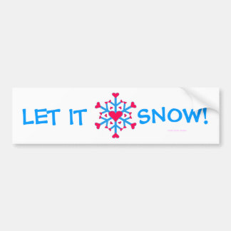 Sneeuwliefde - Bumpersticker