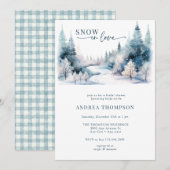 Sneeuwliefde | Kerst Vrijgezellenfeest Kaart (Voorkant / Achterkant)