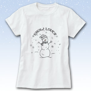 Sneeuwliefhebber Sneeuwpop T-shirt