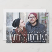 Sneeuwlijst Kerst Alles Vakantiefoto Kaart (Voorkant)