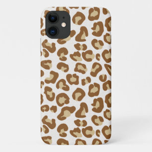 Sneeuwluipaard, beige, tan en crème iPhone 11 hoesje