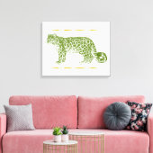 Sneeuwluipaard Canvas Afdruk (Insitu (Woonkamer))