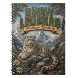Sneeuwluipaard Himalaya POPCUT Notitieboek
