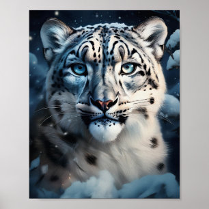 Sneeuwluipaard In Sneeuw Poster