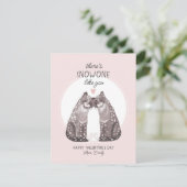 Sneeuwluipaarden Schattigee Valentijn Feestdagenkaart (Staand voorkant)