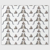 Sneeuwluippapier (kleur kiezen) cadeaupapier (Vlak)