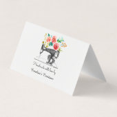 Sneeuwmachine Kalietransport Visitekaartjes (Achterkant)