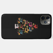 Sneeuwmachine met kerstboom Case-Mate iPhone case (Achterkant (horizontaal))