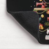 Sneeuwmachine met kerstboom muismat (Hoek)