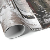 Sneeuwmagie op 23rd St NYC Cadeaupapier (Rol Hoek)