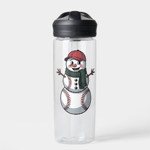 Sneeuwman Baseball Kerstman Baseball Sport Waterfles