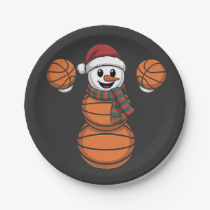 Sneeuwman Basketbal Kerstman Honkbal Sport Papieren Bordje