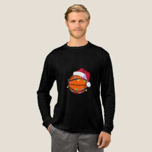 Sneeuwman Basketbal Kerstman Honkbal Sport Tri-Blend Shirt