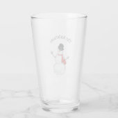 Sneeuwman bewerkbaar glas (Achterkant)