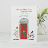 Sneeuwman bij de Bewegende Aankondiging van de (Staand voorkant)