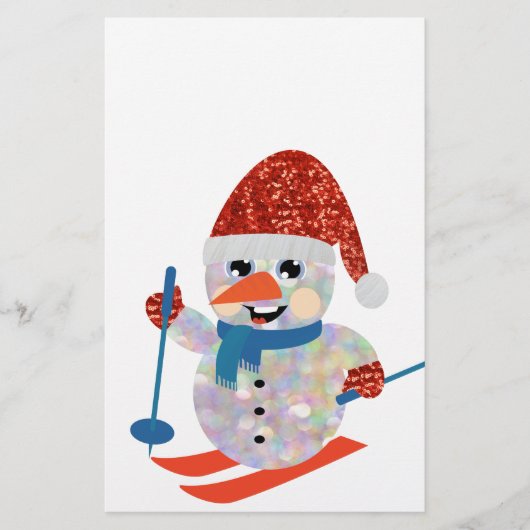 sneeuwman briefpapier (Voorkant)