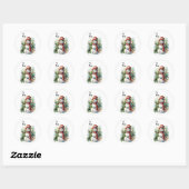 Sneeuwman Cadeau Sticker (Vel)