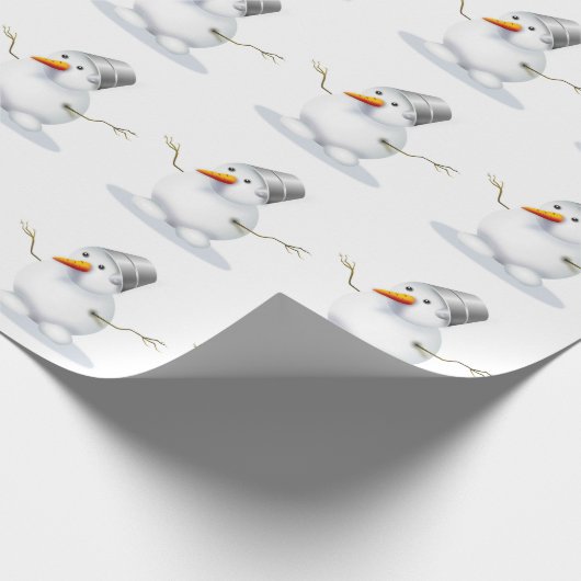 Sneeuwman Cadeaupapier (Hoek)