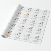 Sneeuwman Cadeaupapier (Uitgerold)