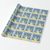 Sneeuwman Cadeaupapier (Uitgerold)