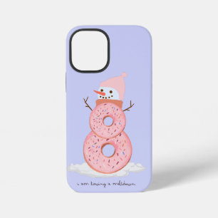 sneeuwman donut iPhone 12 mini hoesje