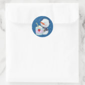 SNEEUWMAN EN CACAO MOK STICKERS (Tas)