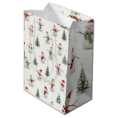 Sneeuwman en kerstboom cadeautas (Achterkant Gekanteld)