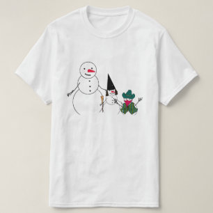 Sneeuwman Familie Halloween T-shirt