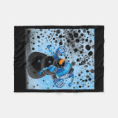 Sneeuwman  fleece deken (Voorkant (Horizontaal))