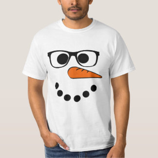 Sneeuwman Gezicht Kerstmis Grappige Sinterklaas Hi T-shirt