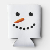 Sneeuwman Gezicht Koelbox Blikjeskoeler (Achterkant)