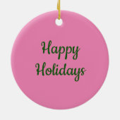 SNEEUWMAN, GINGERBREAD MAN & MOK VAN WARME CHOCOLA KERAMISCH ORNAMENT (Achterkant)