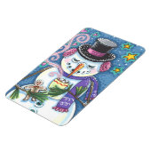 SNEEUWMAN, GINGERBREAD MAN & MOK VAN WARME CHOCOLA MAGNEET (Linkerzijde)