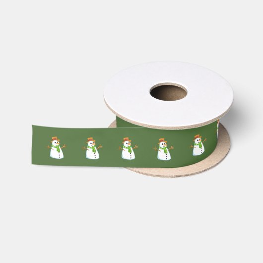 Sneeuwman Groen Lint (Spoel)