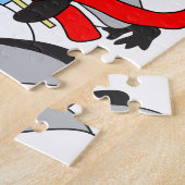 Sneeuwman GROOT stuk legpuzzel (Zijkant)